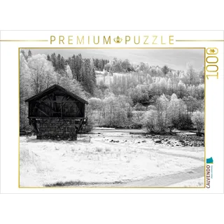 Calvendo Puzzle Ein Bild aus dem Kalender Schwarz und Weiß Natur 1000 Teile Lege-Größe 64x48cm Foto-Puzzle für glückliche Stunden