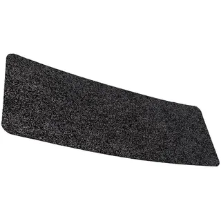 ANRO Fußmatte POET Schuhparkplatz schmal Schmutzfangmatte Unifarben, eckig, Höhe: 3 mm, Schuh-Abstellplatz rutschfest 25x75cm Kräusel Schwarz wasserdicht schwarz 25 cm x 75 cm x 3 mm