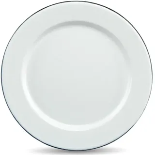 WARMCOOK CINSA-315285 Speiseteller, emaillierter Stahl, Durchmesser 32 cm, Weiß