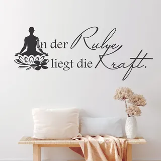 GRAZDesign Wandtattoo Bad Sprüche Wellness Wandaufkleber Badezimmer Wand Aufkleber - 77x30cm / 080 braun