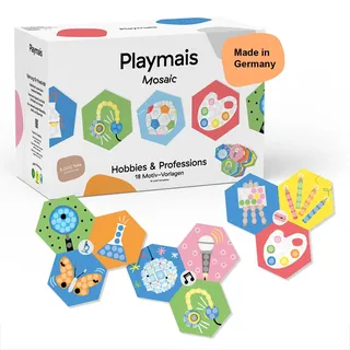 PlayMais Mosaic Bastelset 5000 Teile inkl. Schwämmchen 18 Motiv-Vorlagen