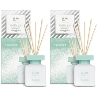 ipuro - Essentials Raumduft TIME to BE 50ml / Raumerfrischer mit Orange, Zitrone, Schwarze Johannisbeere, grüner Apfel, Pfingstrose, Maiglöckchen Duft Aroma/Diffuser mit Stäbchen/Lufterfrischer