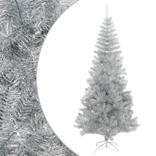 vidaXL Künstlicher Weihnachtsbaum mit Ständer Silber 240 cm