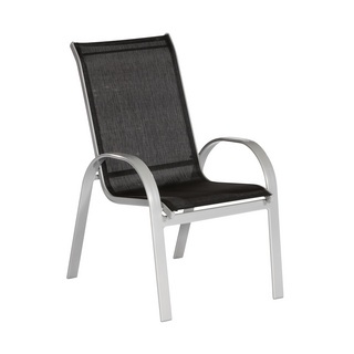 MERXX Gartenmöbelset »Amalfi«, 8 Sitzplätze, Aluminium/Textil - schwarz
