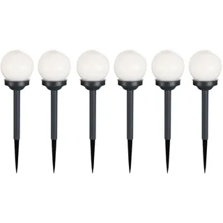 GLOBO Kugelleuchte Kunststoff H 39 cm 6er Set weiß grau
