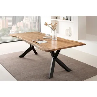 SalesFever Akazie 200 x 76,5 x 100 cm natur-schwarz