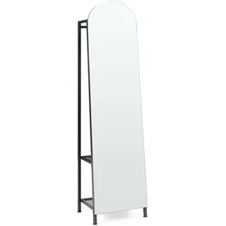 [en.casa] Garderobenspiegel Frenraby 165 x 40 cm Schwarz