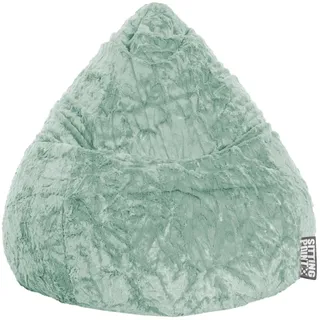 Sitting Point BeanBag Fluffy 70 x 90 cm salbei