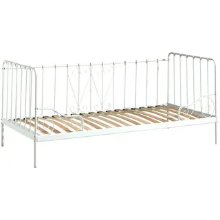 58aufmkessel Metallbett, Weiß, Metall, 90x200 cm, Schlafzimmer, Betten