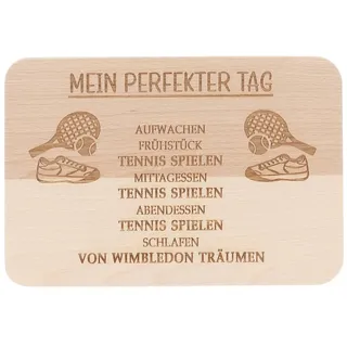 Spruchreif® Frühstücksbrett Holz-Frühstücksbrettchen · Brotzeitbrett mit Gravur · Geschenk Hobby
