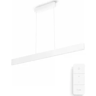 Philips, Pendelleuchte, White Col. Amb. Ensis Pendelleuchte Weiss und DimmSwitch (4750 lm)