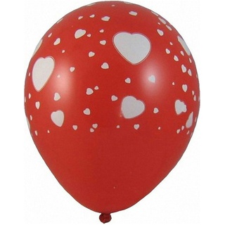 1-PACK 100x Luftballons 'Weiße Herzen' O 300 mm Größe 'L'