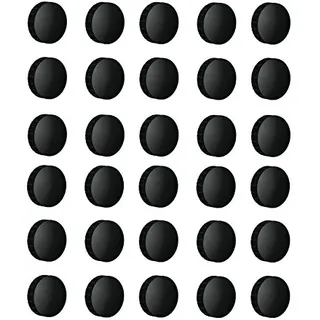 Set mit runden Magneten für Magnettafeln, Kühlschränke und elektronische Tafeln, 24 mm, grau Schwarz