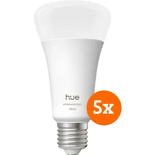 Philips Hue A67 White & Color 1.600 lm E27 5er-Pack