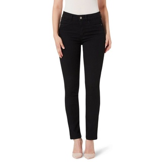 STOOKER WOMEN Slim-fit-Jeans Milano Damen Stretch Jeans -BLACK- Magic Shape schwarz 48