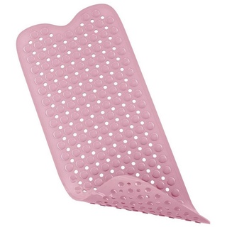 Badematte Intirilife, Rutschsichere Badewannenmatte in Pink, Kunststoff, Hautsensitive BPA-freie schimmelresistente Duschmatte rosa