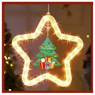 VIVIHEYDAY LED-Lichterkette LED Stern Weihnachtsbeleuchtung Fenster Innen Lichterkette, für Geburtstag Hochzeit Party Weihnachten Deko