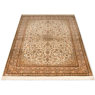Teppich »Kaschmir Seide Teppich handgeknüpft beige«, rechteckig, 10147800-0 Beige 5 mm