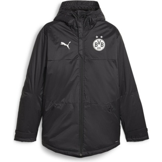 Puma, Herren, Laufjacke, BVB Winter Jacket (L), Schwarz, L
