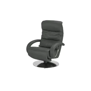 Hukla Relaxsessel Florian Leder 73 x 102 x 91 cm grau mit Relax-Funktion