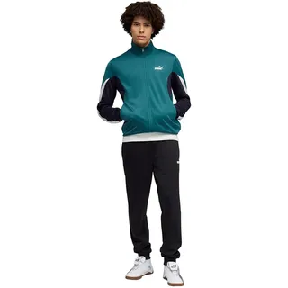 Puma Essentials Block Trainingsanzug Herren Emerald Ice Green S