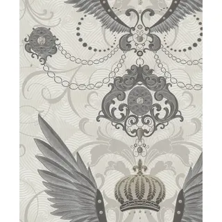 Marburg Vliestapete Marburg Glööckler Imperial, Ornamental, beige, silber 54456