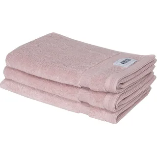 SCHÖNER WOHNEN-Kollektion Gästehandtuch Cuddly, Frotteevelours (3-St), schnell trocknende Airtouch-Qualität rosa