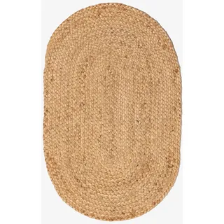 SKLUM Ovale Fußmatte aus natürlicher Jute (73 x 46,5 cm) Never Jute
