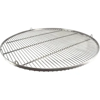 Grillrost RUND - 60cm aus Edelstahl - Handwerksprodukt - Made in Germany mit 3 Aufhängeösen
