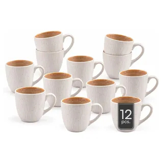 Home4You Kaffeetasse 0,3 l Beige 12 St.