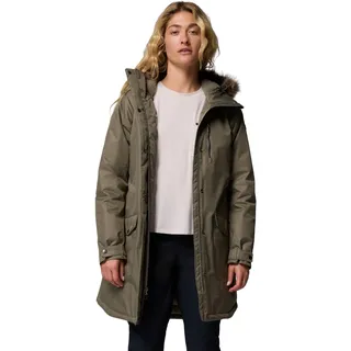 Columbia Suttle Mountain Long Insulated Jacket Stone Green S