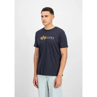 Alpha Industries Label Kurzarm-T-Shirt Rep.Blue L