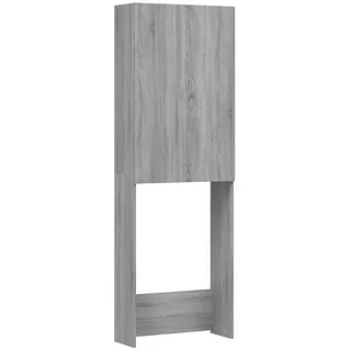 vidaXL Waschmaschinenschrank 64 x 25,5 x 190 cm Grau Holz
