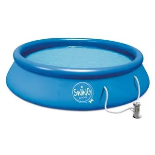 Mountfield Swing Quick Set Pool Mit Kartuschenfilterpumpe 12v/2.2m3 Blau 366 x 91 cm Blau 366 x 91 cm - Blau