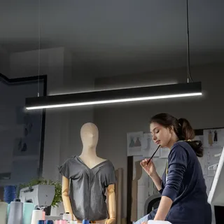 Osram Office Line 3-flg. 112,6 cm dimmbar Schwarz