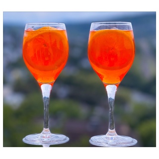 Topkapi Aperol Spritz Glas Burbach – Aperol Spritz Gläser, Cocktail Glas, 340ml, Profi-Glas Bleifreies Kristallglas für Aperol Spritz, Lillet, Hugo, Amalfi, Cocktails, 6 Stück