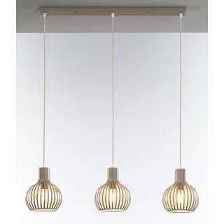 casa NOVA Pendelleuchte casa NOVA Pendelleuchte COLLIN II LBH 94x20x150 cm beige Hängelampe beige