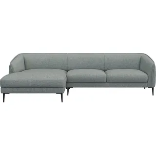 FLEXLUX Ecksofa Belle Designsofa, L-Form, B/T 288/149 cm, Skandinavisches Design, In hochwertiger Verarbeitung blau