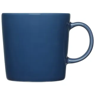 Iitalla Teema Becher aus Porzellan, in der Farbe: Vintage blau, Kältebeständig, Mikrowellen-, Backofen- & Spülmaschinengeeignet, Fassungsvermögen: 0.3l, Maße: 11 x 8.3 x 8 cm, 1061235