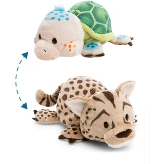 NICI Twistimals Schildkröte & Gepard 25 cm Orange