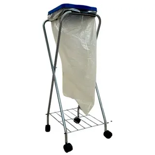 schulte-regalwelt SCHULTE Regalwelt Müllsackständer mit Rollen, aus Metall