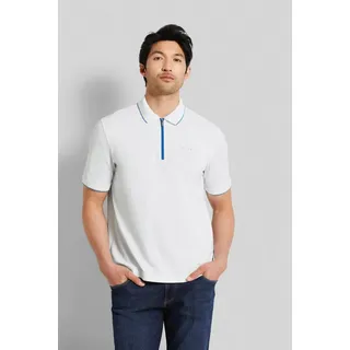 Bugatti Poloshirt mit Reißverschluss weiß M