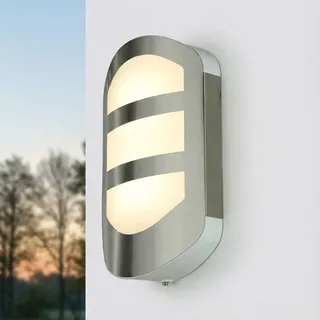 LED Wandlampe außen Edelstahl IP54 warmweiß 3000 K 1500 lm 28 cm hoch Modern Außenwandleuchte Eingang Terrassenlampe - Bunt