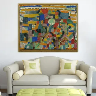 Malen nach Zahlen für Erwachsene Paul Klee Friendly Place Abstrakte Malen nach Zahlen für Erwachsene Kits auf Leinwand