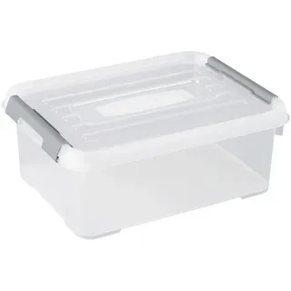 Curver Aufbewahrungsbox HANDY 40 x 29 x 15 cm 1-tlg. transparent, silber
