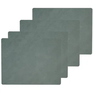 Lind DNA - Tischset Square L, 35 x 45 cm, Hippo pastellgrün (4er-Set)