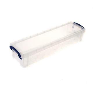Really Useful Box 6 x Aufbewahrungsbox/Stiftebox 1,5 Liter inkl. Deckel - transparent