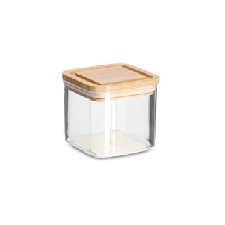 Zeller Vorratsdose mit Bambusdeckel, Kunststoff 14766 , Fassungsvermögen: 500 ml