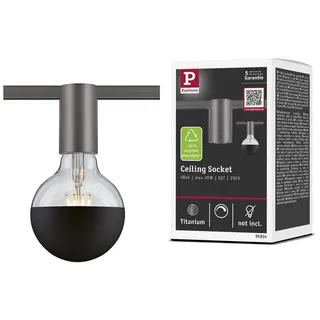 Paulmann URail Schienenspot Socket E27 max. 20W 230V Silber
