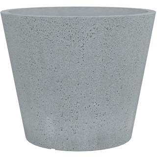 Scheurich C-Cone 30, Pflanzgefäß/Blumentopf/Pflanzkübel, rund, Farbe: Stony Grey, hergestellt mit recyceltem Kunststoff, 10 Jahre Garantie, für den Außenbereich